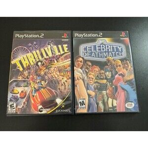 MTV Celebrity Death Match 2003 & Thrillville PS2 Video Games Playstation 2006